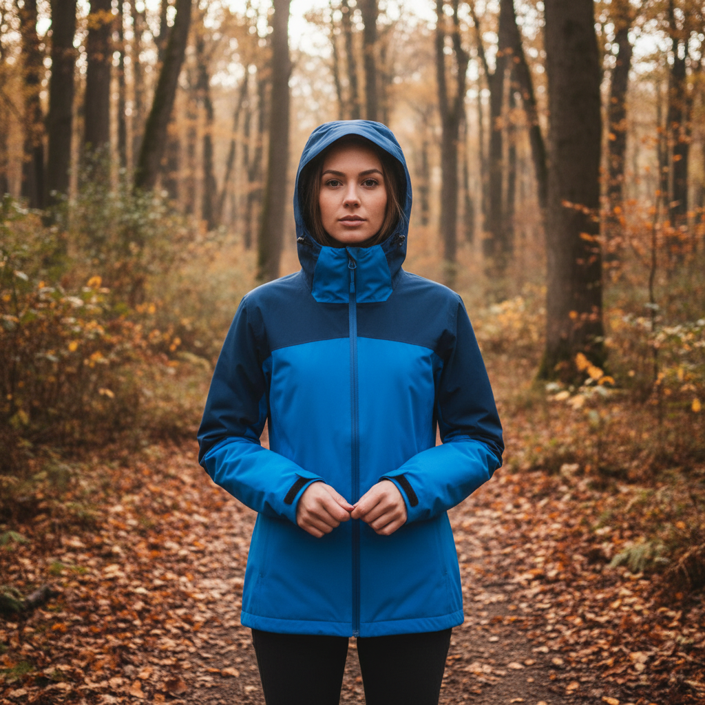 Veste de randonnée femme | 3en1 imperméable polaire amovible capuche