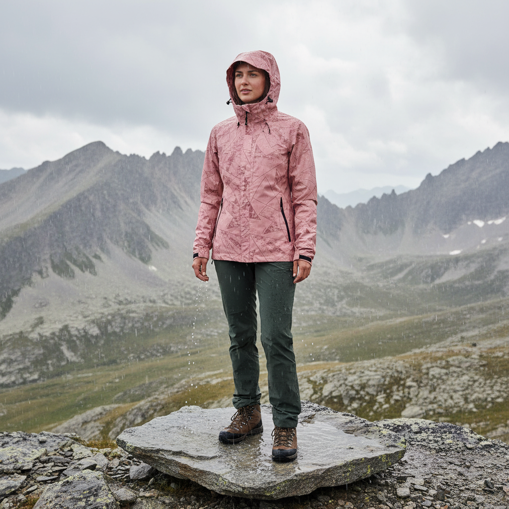 Veste de randonnée femme | Imperméable légère respirante capuche