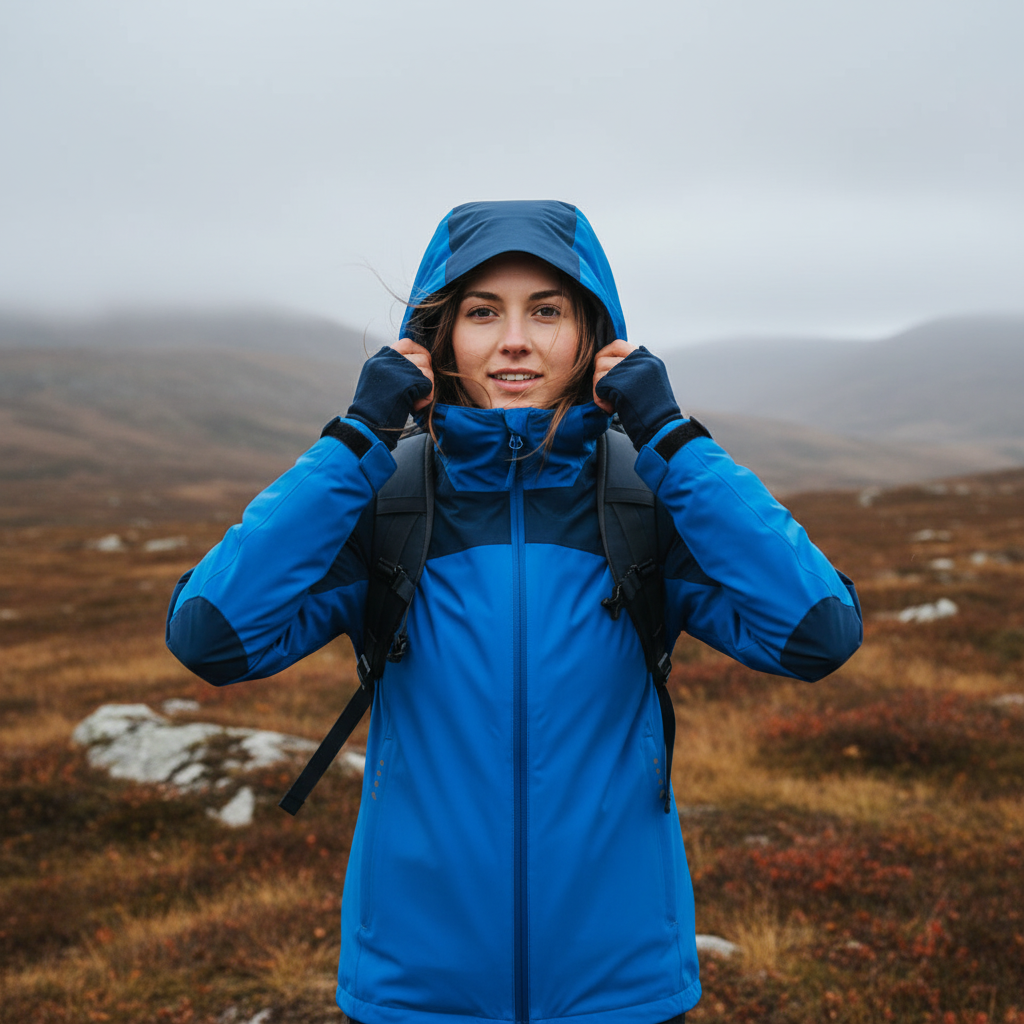 Veste de randonnée femme | 3en1 imperméable polaire amovible capuche
